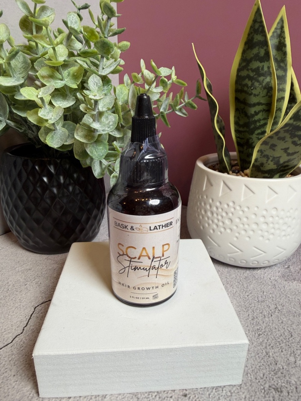 Scalp Stimulator Hair Growth Oil - Black